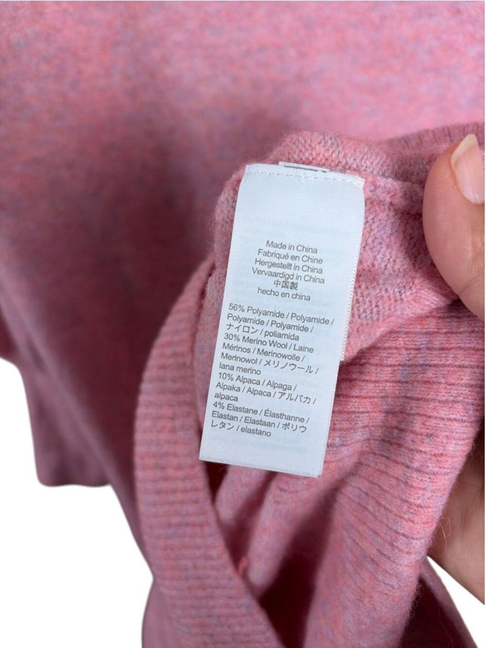 J. Crew Half-zip sweater-dress in Supersoft yarn Rose Pink Wool Blend SZ S - Picture 7 of 8
